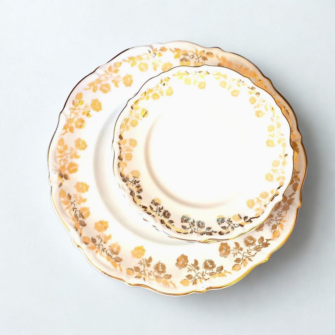 Dinner Set Vintage 1950s Fine Bavaria Porcelain Victorian Style Decor ...