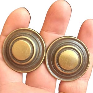 Pomos de cajón de latón macizo - Juego italiano de los años 50