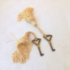 Rare Brass key Original 1950s Made in Italy Special shape Collectible keys Wardrobe Vintage armor Home decor Folding key Articulated key