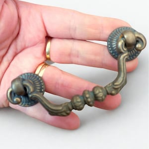 Antique Italian Hardware Antique Brass Handles Brass Trim Drawer Handles Brass Furniture Decor Brass Friezes Antique handles Brass drawer
