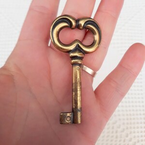 Llave de latón - Decoración antigua italiana de los años 50