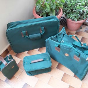 Luigi Rossi Made in Italy 4-delige nieuwe reistassenset Plunjezak Beautycase Koffer Cadeau voor vader Kerstcadeau