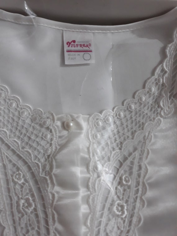 New Vintage Italy Nightgown Big size 54 Embroider… - image 4