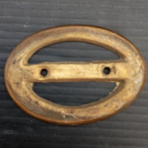 Embout de chaise en laiton décoré vintage, récupération de matériel