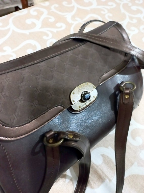 Vintage Pierre Cardin 004432004 Leather bag Brass… - image 2