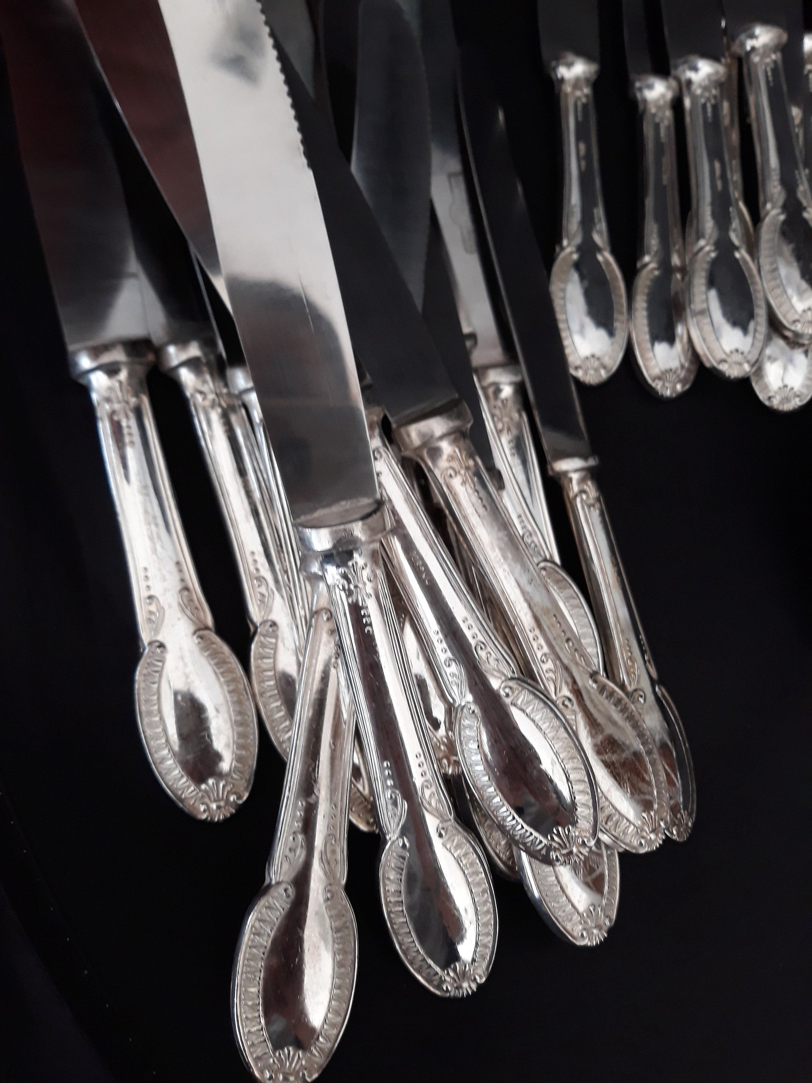 Lots of cutlery 45 pieces Silver plated cutlery set 800 Arg Etsy
