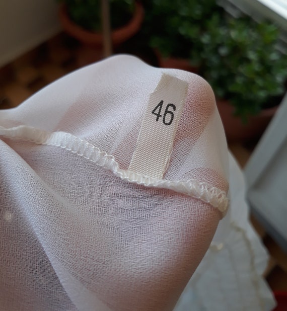 Vintage Italy White Embroidered Robe Women Pajama… - image 10