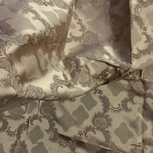75x260 cm Vintage fabric scrap with gold plated thread Venetian Silk Fabric Gold Damask Italian Fabric Silk Panel Patchwork Fabric