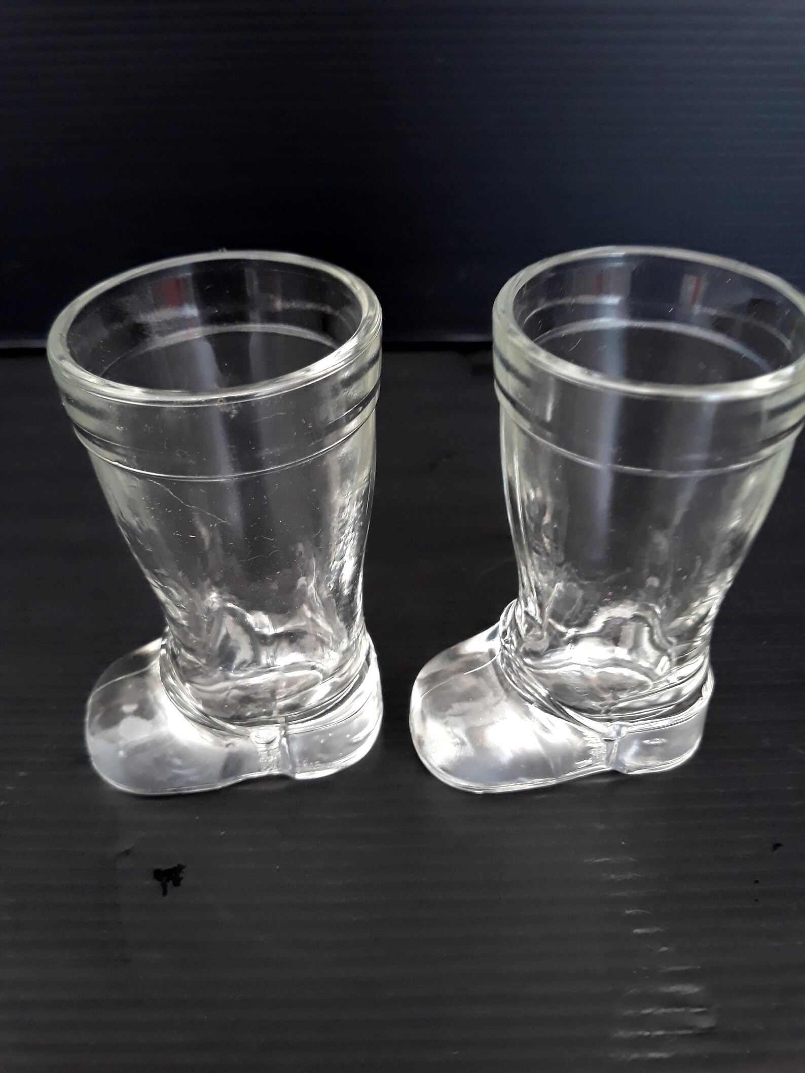 Extremely rare Set of 2 special shot glasses Boot shape Etsy