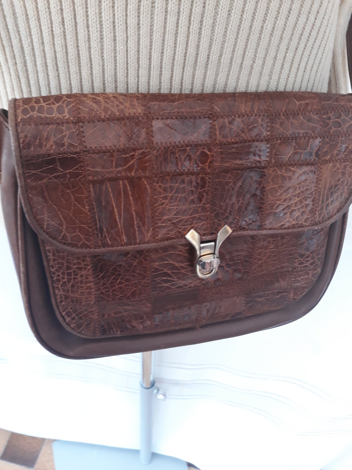 Zenith Bag Original Made in Italy Genuine Leather 1980s Etsy