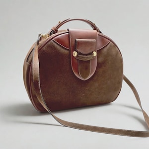 Made in Italy "Trooper" By Fulpel Suede. Shoulder bag Leather bag Shoulder bag  Italian leather goods Gift for her