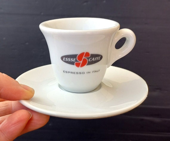 Rare essses Caffè Espresso in Italy Collectible Coffee Cups in Heavy White  Porcelain ipa Made in Italy Espresso Cups Italian Coffee 