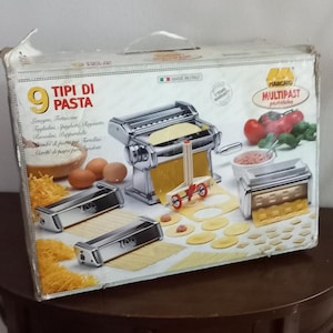 Multipast &quot;Marcato&quot; Made in Italy Machine for making pasta at home 9Types of pasta Spaghetti maker Italian Pasta maker Italian kitchen tools