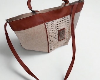 Vintage Italy Shoulder bag Shoulder bag Tella Eco-leather handbag Gift for her Christmas gift