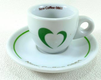 Classic Coffee cup with plate Collectible cup Coffee cups Italian Espresso Bar cups Porcelain Ipa Made in Italy Coffee cups