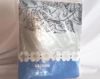 Difícil de encontrar. Sábana doble Bassetti "Serenella" nueva, de alta calidad, 240 x 280 cm, mezcla de lino, en su embalaje original.