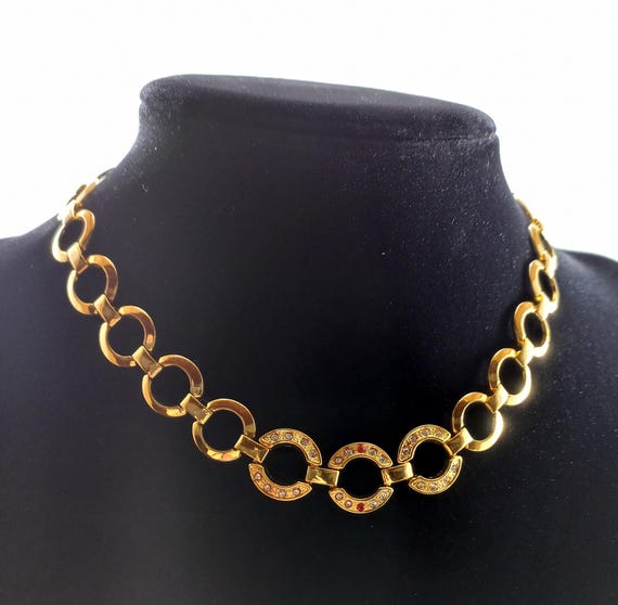 High-quality Jewelry Vintage 70s Zirconia Necklace Vintage Costume