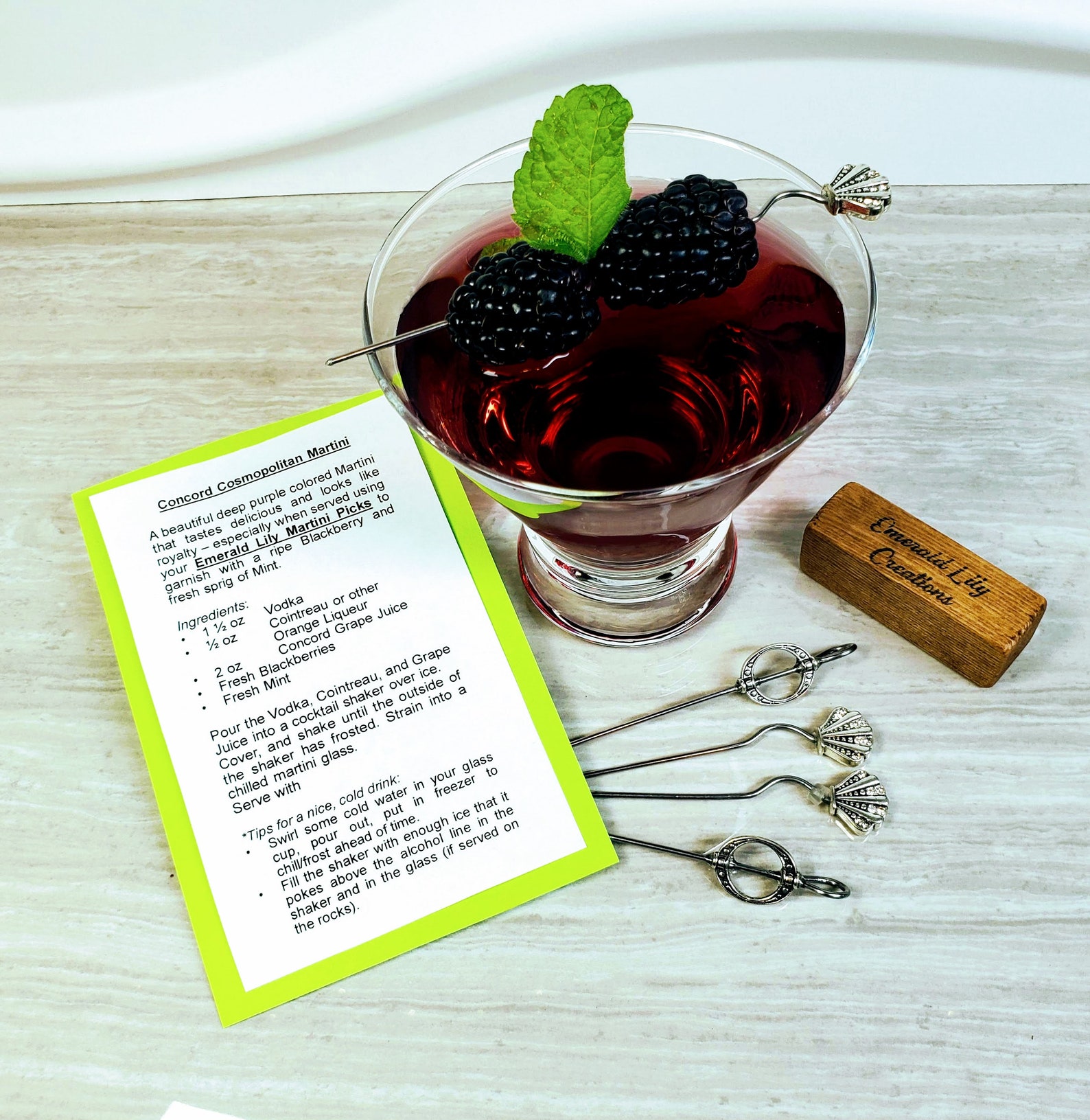 Silver Martini Picks Cocktail Picks Appetizer Food Pick Etsy