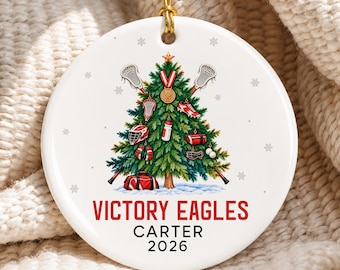 Personalized Lacrosse 2026 Ornament, Lacrosse Player Christmas Ornament, Sport Team Gift, Lacrosse Ornament, Lacrosse Xmas Tree Hanging