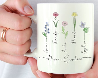Christmas Gifts for Mom, BirthMonth Flower Custom, Birthday Gifts For Mom, Mom Gifts, Mom Mugs.