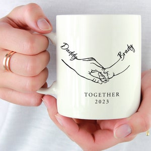 Dad Gifts, Holding Hands Dad Mug, Gifts For Him, Fathers Day Gifts From Daughter, Personalized Gifts, Mug Design, Coffee Mug, Father Gifts.