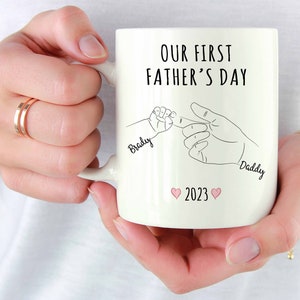 Personalized Dad Coffee Mug, Our First Father&#39;s Day, Gifts For Dad, Fathers Day Gifts From Daughter, Dad Gifts, New Dad, Dad Birthday Gifts