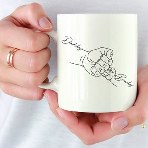 Dad Gifts, Fist Bump Dad Mug, Fathers Day Gifts From Daughter, Gifts For Him, Personalized Gifts, Coffee Mug, Father Gifts, Mug Design