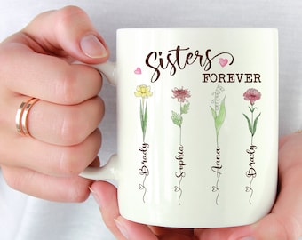 Personalized Gifts, Sister Gifts, Sisters Forever Mug, Sister Birthday Gifts From Sister, Gifts For Women, Christmas Gifts, Coffee Mug