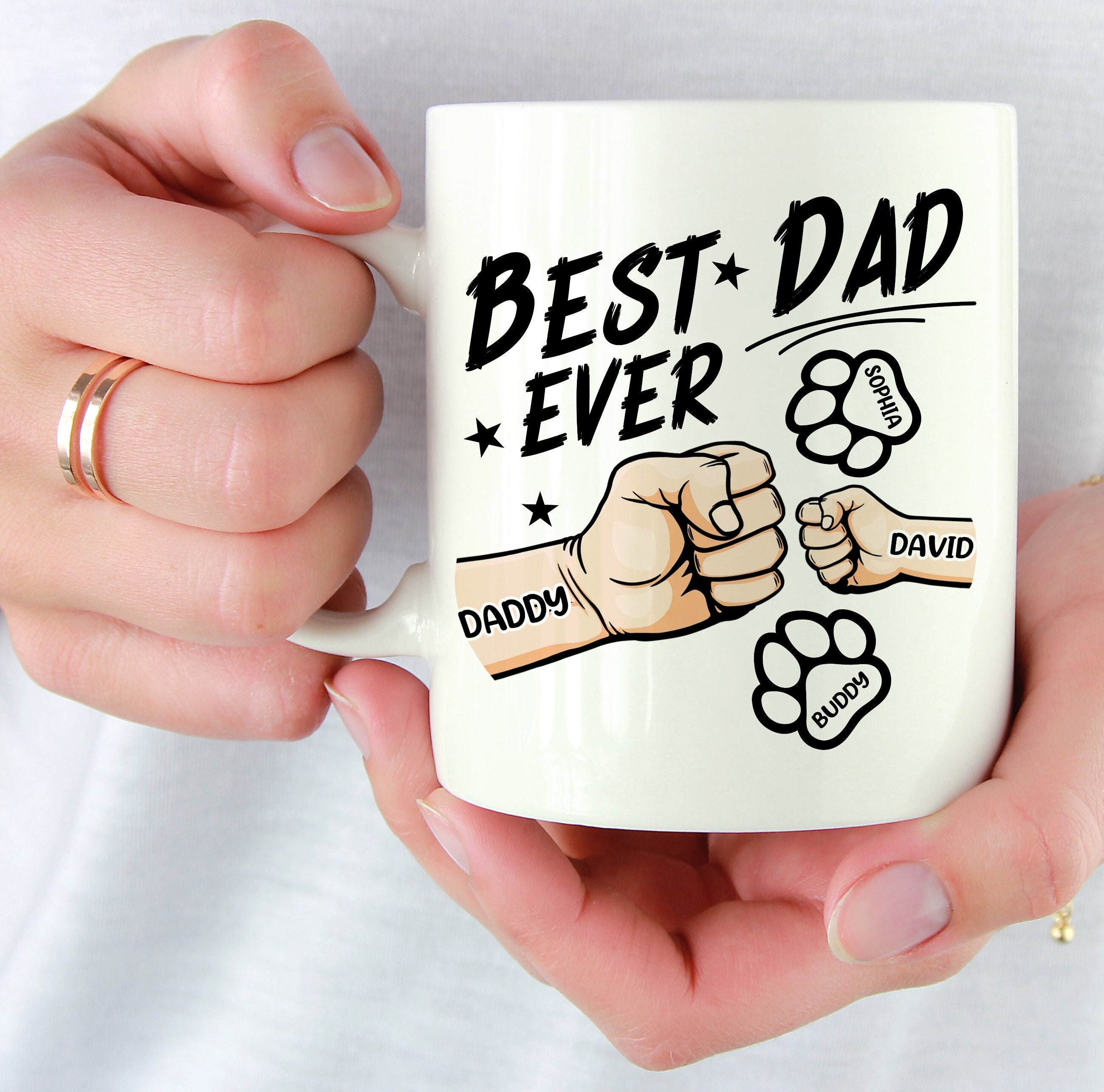 Papa Geschenke, Vatertagsgeschenke, bester Papa aller Zeiten Kaffeetasse, Papa Geburtstagsgeschenke, Geschenke für Männer, Geschenke für ihn, Geschenke für Papa, personalisierte Geschenke