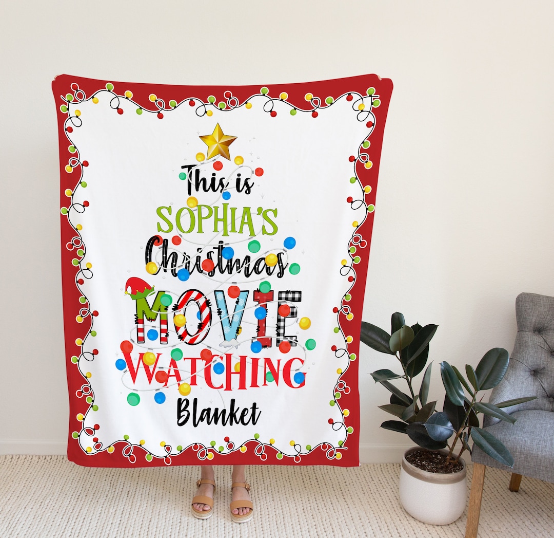 Personalized Gifts, Christmas Blanket, Custom Name Blanket, Christmas