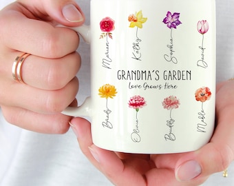 Gifts For Grandma, Grandmas Garden, Coffee Mug, Grandma Gifts, Nana, Mom Gifts, Birthday Gifts For Women, Gifts For Her, Christmas Gifts