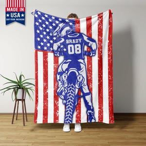 Dirt Bike Blanket, Personalized Blankets And Throws, Dirt Bike Gifts, Motocross Gifts, Christmas Gifts For Men, Gifts For Motorcycle Lovers