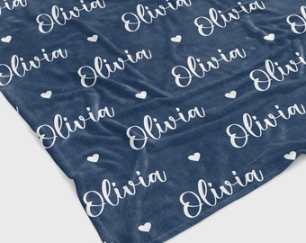 Personalized Baby Blankets For Childs with Name, Baby Blankets with Name, Customized Baby Name Blanket, Gifts For Grandchildren
