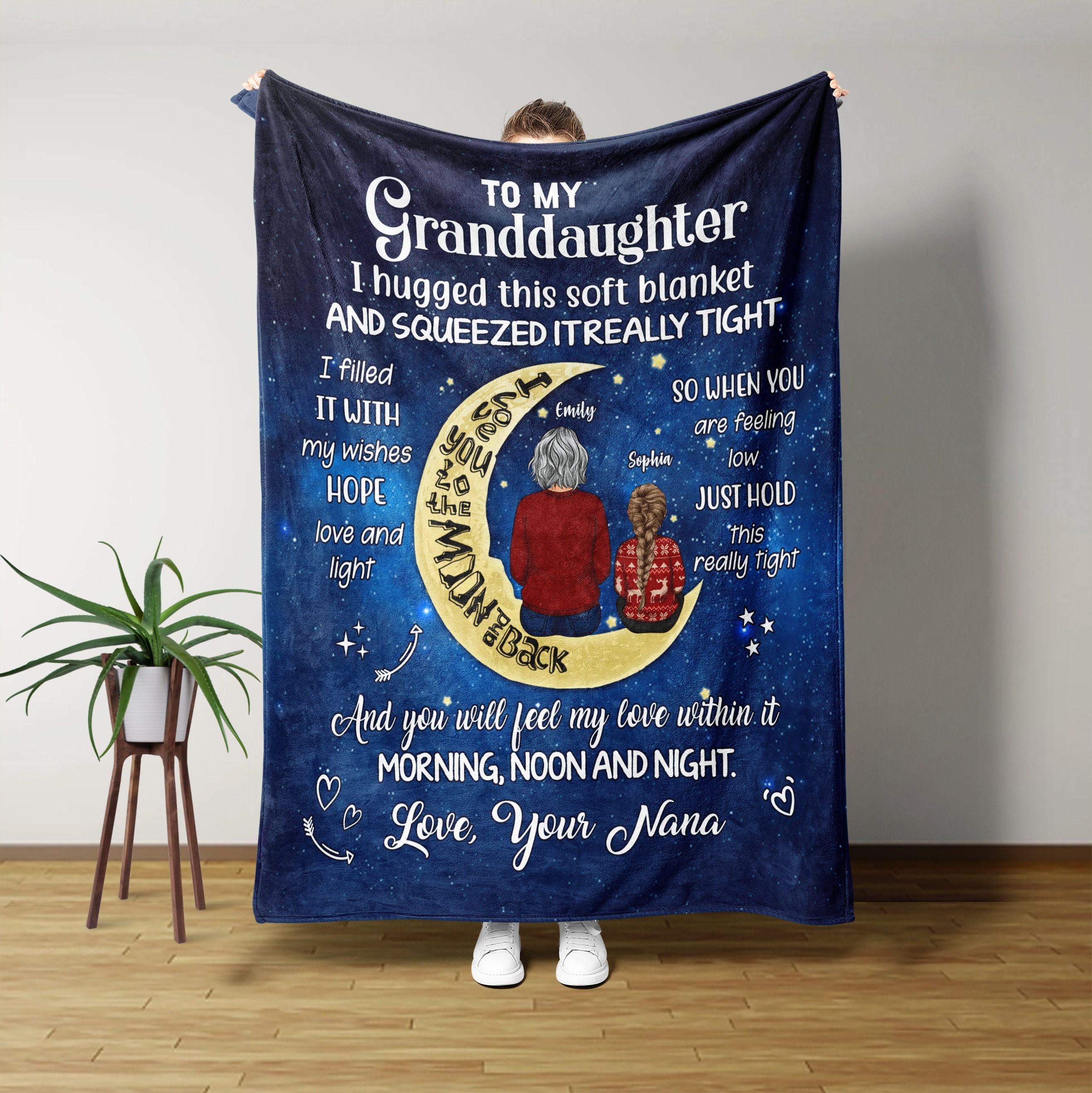 Blanket for nana from grandkids sale
