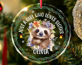 Sloth Gifts, Sloths Ornaments for Girls, Daughter, Granddaughter, Niece, Women, Sister, Friend, Sloth Lovers, Sloth Christmas Ornament 2026