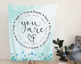 You Are Inspiration Blanket, Bible Verse Throw Blanket, Christian Inspiration, Inspirational Gifts,Christian Gifts, Birthday Gifts For Women