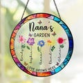 Nana's Garden Stained Glass Suncatcher, Mothers Day Gifts for Nana, Gigi, Nana Gifts, Grandma Gifts From Grandkids, Grandson, Granddaughter product logo