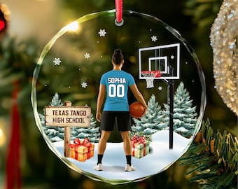 Basketball Player Gifts, Basketball Ornament for Fan, Boy, Girl, Kid, Team, Lover, Player, Coach, Sport Christmas Ornament 2026 Keepsakes