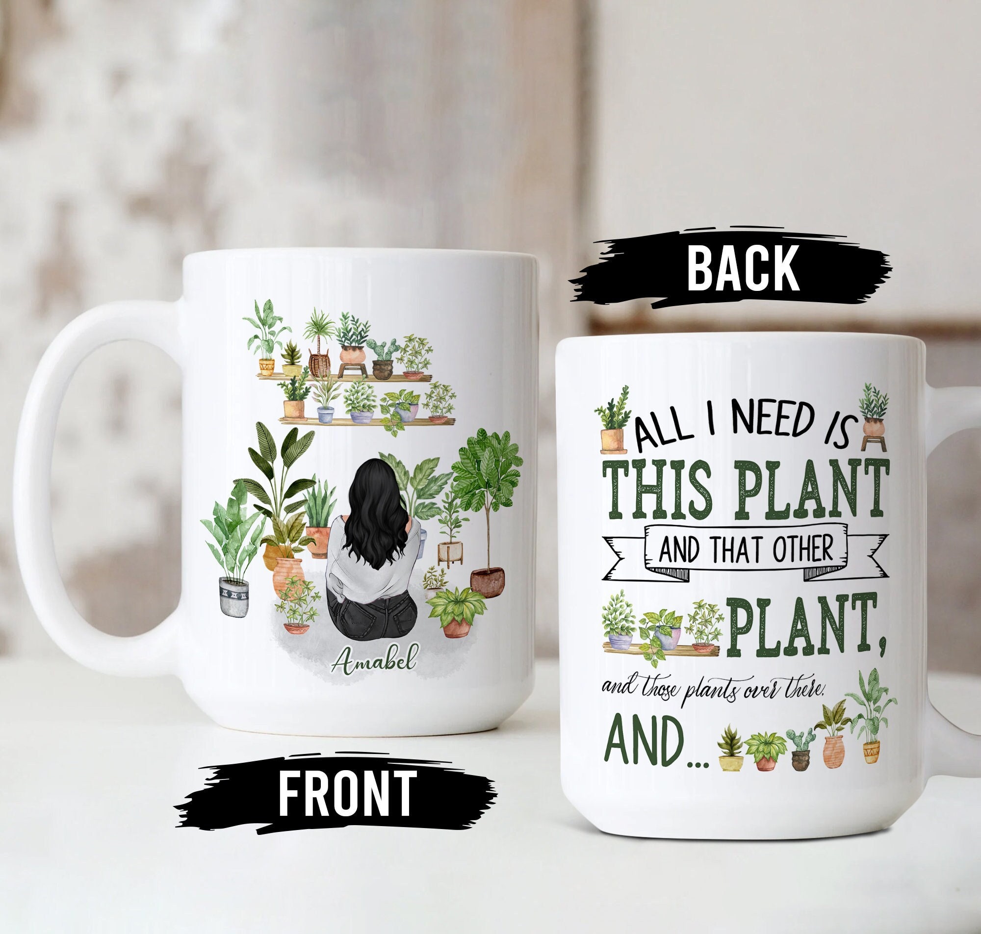 Plant Mama Mug - Personalized Plant Mama Mug, Gift for Gardener, Plant Mug  Lover, Mug Lovers Gift for Gardener 42610