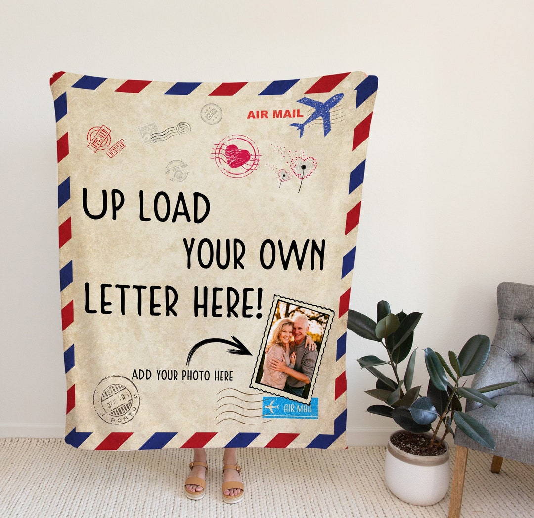 Custom Photo Letter Blanket, Inspirational Moments Present for Daughter