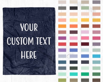 Personalized Throw Blankets, Custom Blanket with Text Photo Logo, Blankets for Family Birthday Wedding Gifts Couch Sofa Bedroom Living Room