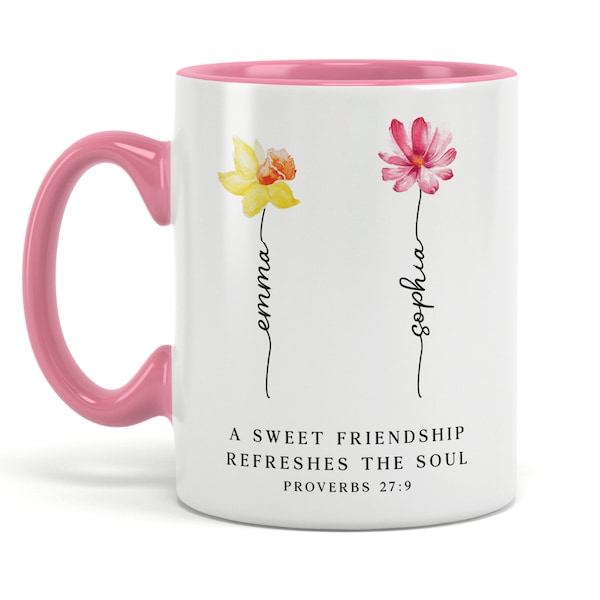 Christian Gifts, Bible Verse, Proverbs 27:9, Friendship Gifts, Best Friend Gifts, Bestie Gifts For Women, Birthday Gifts, Personalized Gifts