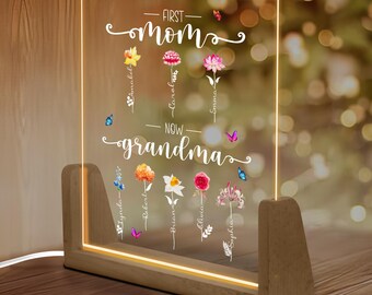 Gifts For Mom, Grandma Gifts, First Mom Now Grandma, Birthday Gifts, Gifts For Mom Birthday, Gifts For Grandma, Christmas Gifts, Night Light