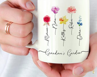Grandma Christmas Gifts, Grandmas Garden Coffee Mug, Nana, Grandma Gifts, Gifts For Grandma, Mom Gifts, Gifts For Women, Christmas Gifts