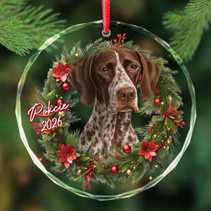 German Shorthaired Pointer Ornament, Pointer Christmas Ornaments, Dog Gifts for Women Men, Dog Lovers Gifts, Dogs Christmas Ornament 2026