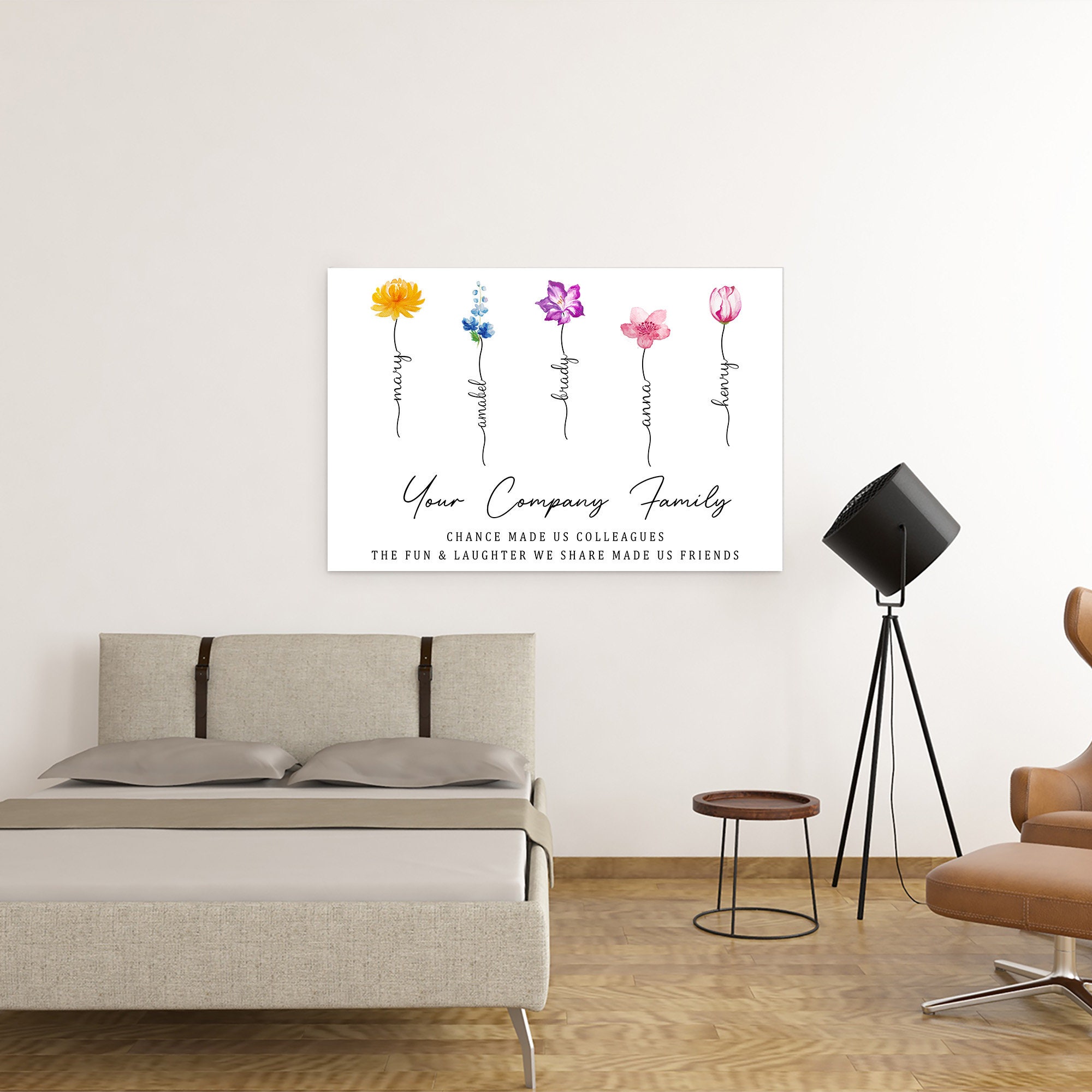Goodbye Craft For Rbt Goodbye Gift for Coworker, Birth Month Flower Canvas, Coworker Leave ...