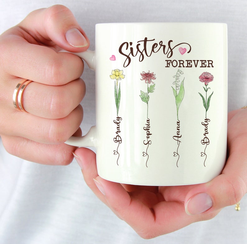 Personalized Gifts, Sister Gifts, Sisters Forever Mug, Sister Birthday Gifts From Sister, Gifts For Women, Christmas Gifts, Coffee Mug image 1