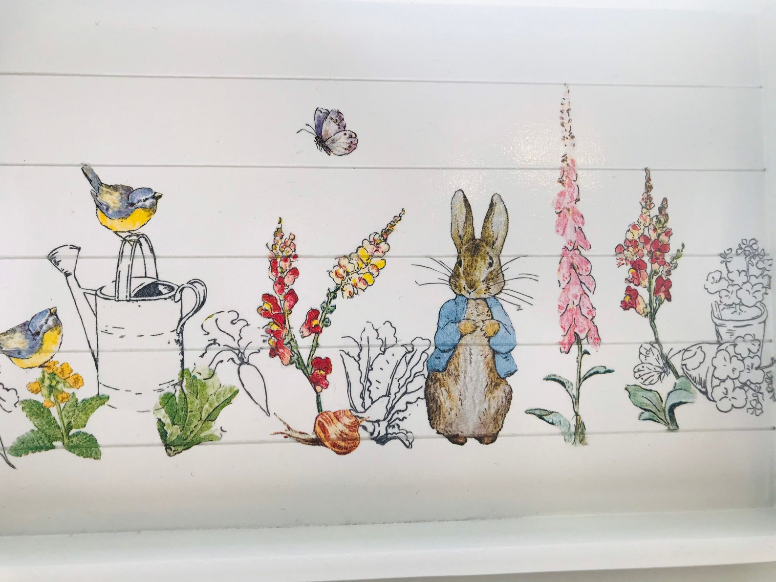 Decoupage Peter Rabbit beatrix Potter SOFA TRAY Heat Etsy UK