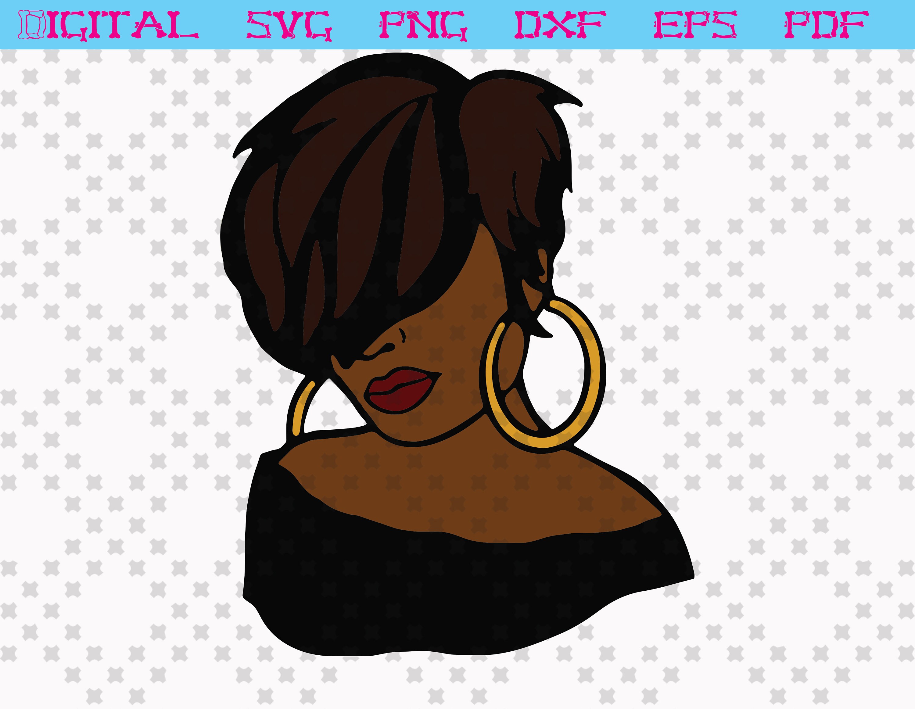 Black Girl Svg Dxf Png Eps Pdf | Etsy