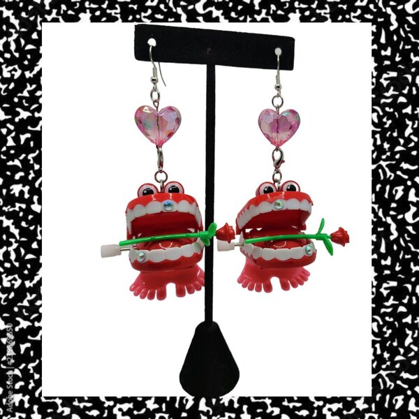 Toy Earrings Etsy